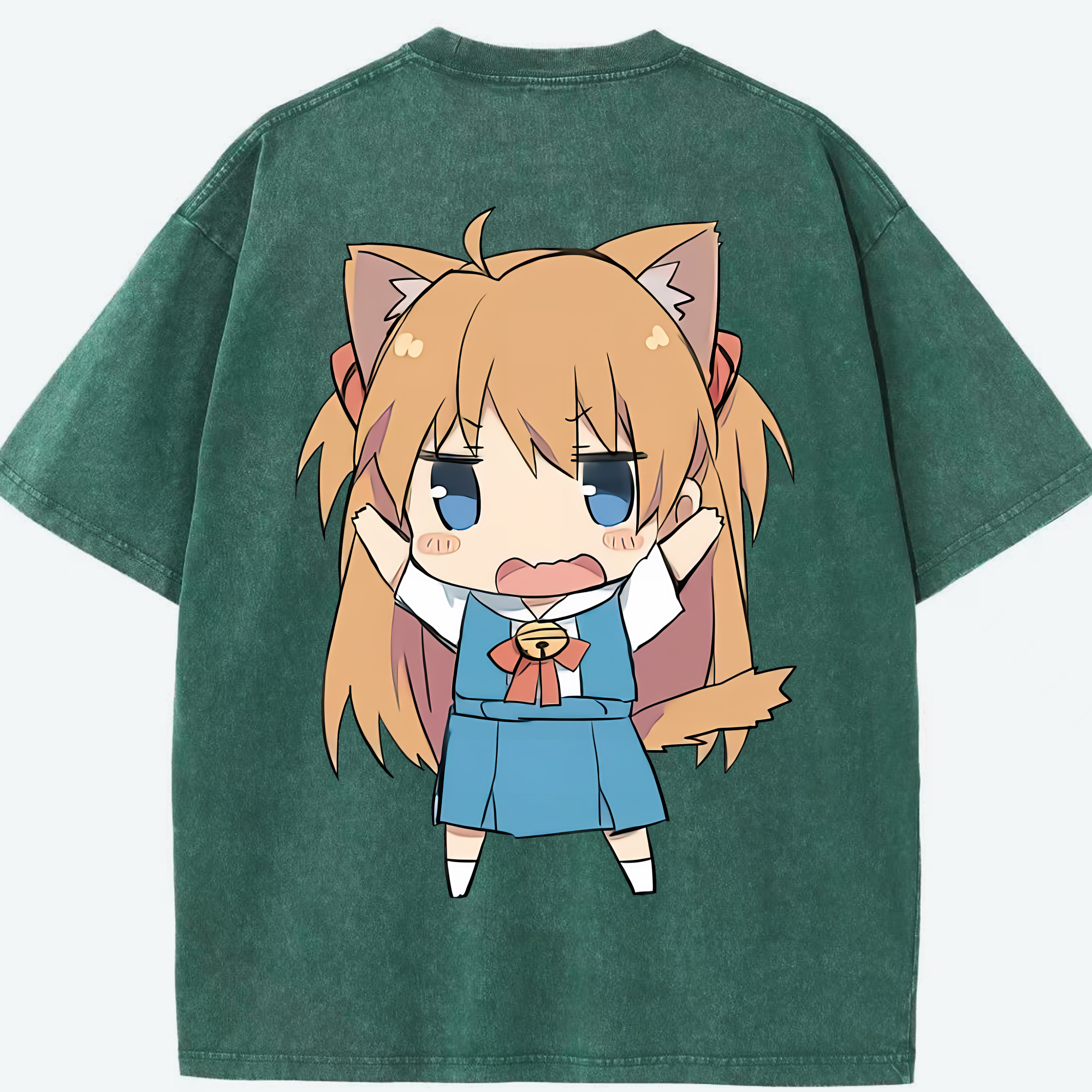 （画像用） EVA 新世紀エヴァンゲリオン 綿100% ヴィンテージ風 半袖Tシャツ（背面プリント）